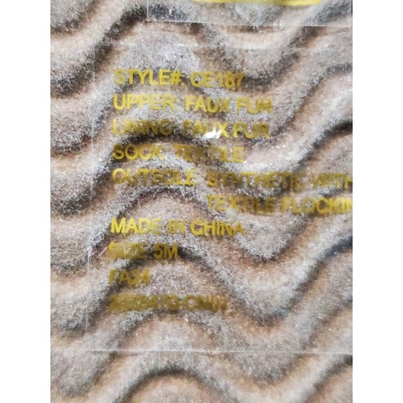 J. Crew Brown/Cream Sherpa Lined Buckle Clog Slippers Sz 5M Buckle Comfort - Picture 8 of 12